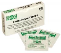 39N932 Sting Relief Wipes, 2-1/8x5/8x4 in., PK 10