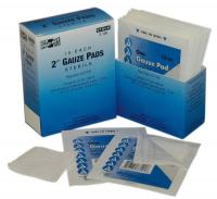 39N955 Sterile Gauze Pad, 2 x 2In, PK 10