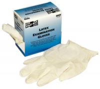 39P033 Disposable Gloves, Latex, L, Natural, PK10