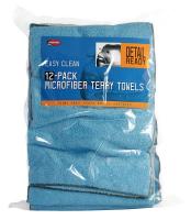 39R425 Microfiber Terry Towel, 14 x 14, PK 12