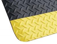 39R772 Antifatigue Mat, Diamond, Blk/Ylw, 3x5ft