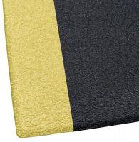 39R815 Antifatigue Mat, Pebble, Blk/Ylw, 3x5ft