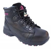 39T203 Hiker Boots, 6 In., Wmn, Black, 7.5, PR