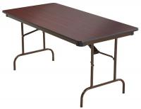 39T719 Folding Table, 30x60, Mahogany