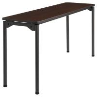 39T737 Folding Table, 18x60, Walnut