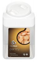 39T817 Sq Store Canister, 4.2qt, Clear/White, PK4
