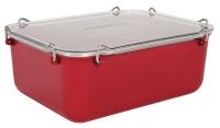 39T838 Snap Storage Canister, 2.8qt, Red/ClearPK4