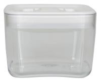 39T843 Sq Storage Canister, 1qt, Clear/White, PK4