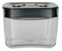 39T844 Sq Storage Canister, 1qt, Clear/Silver, PK4