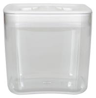 39T849 Sq Storage Canister, 2qt, Clear/White, PK4