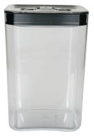 39T859 Sq Store Canister, 4.5qt, Clear/Silver, PK4