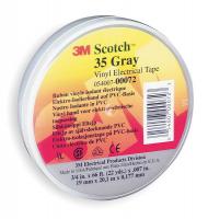 3A185 Electrical Tape, 3/4 x 66 ft, 7 mil, Gray