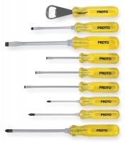 3AAH5 Screwdriver/Bottle Opener Set, 9 PC