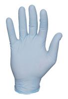 3AB60 Disposable Gloves, Nitrile, M, Blue, PK100
