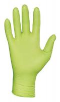 3AB69 Disposable Gloves, Nitrile, L, Green, PK50
