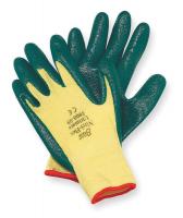 3AB78 Cut Resistant Gloves, Yellow/Green, XL, PR