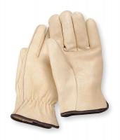 6AW35 Leather Drivers Gloves, Cowhide, M, PR