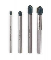 3AEE8 Glass and Tile Bit Set, 1/8-5/16, 4 Pc