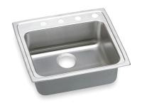 3AEG8 Drop-In Sink, SS, 18 Gauge, 25 In L