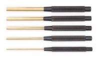 3AER9 Brass Drive Pin Punch Set, 8 In, 4Pc