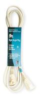3AY46 Extension Cord, 9 Ft