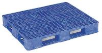 3AZG3 Plastic Pallet, Rackable, H 6.6In, Blue