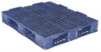 3AZG5 Plastic Pallet, Rackable, H7.1In, Blue