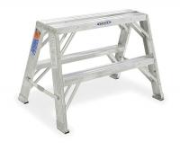 3AZU1 Work Stand, 24 In H, 300 lb., Aluminum