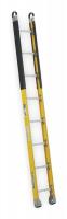 3AZV4 Manhole Ladder, 8 ft.H, Fiberglass