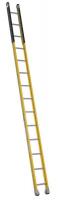 3AZV7 Manhole Ladder, 14 ft.H, Fiberglass