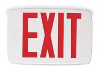 3BA31 Exit Sign, 0.62W, Red, 1 or 2 Faces