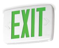 3BA33 Exit Sign w/ Bttry Back Up, 0.71W, 1 or 2