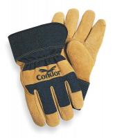 3BA35 Cold Protection Gloves, L, Black/Gray, PR