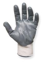 3BA54 Coated Gloves, L, Gray/White, PR