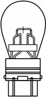 10E057 Mini Incand. Bulb, 3157NH, S8, 27/8W, 2PK