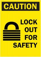 3BC50 Caution Sign, 14 x 10In, BK/YEL, ENG, SURF