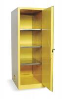 3BE87 Flammable Safety Cabinet, 48 Gal., Yellow