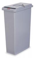 3BU49 Confidential Waste Container, 23 G, Gray