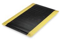 5MDL4 Floor Mat, Anti-Fatigue, Black/Yellow