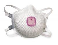 3CDE3 Disposable Respirator, P100, M/L, White, PK5