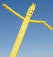3CEY3 Inflatable Air Dancer, Dancing Man, Yellow