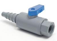 3CGL5 PVC Ball Valve, Inline, FNPT x Barb, 1/4 In