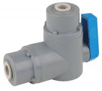 3CGU1 PVC Ball Valve, Push to Connect, 3/8 In