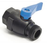 3CHA9 PVC Ball Valve, FNPT X Hose Cap, 3/4 In