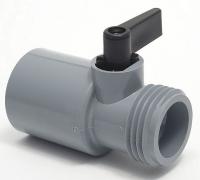 3CHD2 PVC Ball Valve, MGHT x Socket, 3/4 In