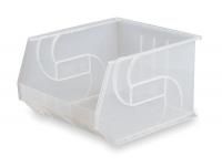 3CLP4 Stack &amp; Hang Bin, W 16 1/2, D 18, Clear