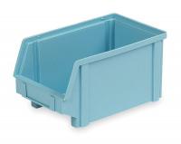 3CLR2 Stack &amp; Hang Bin, W 5 3/4, D 9 1/2, Blue