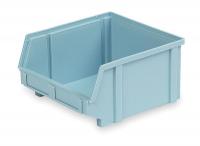 3CLR7 Stack &amp; Hang Bin, W 11 3/8, D 12 3/4, Blue