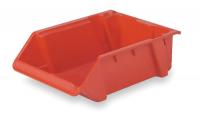 3CLT3 Stack and Nest Bin, W 11 3/8, D 24, Red