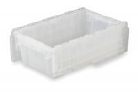 3CLU8 Attached Lid Container, D 19 2/3, Clear